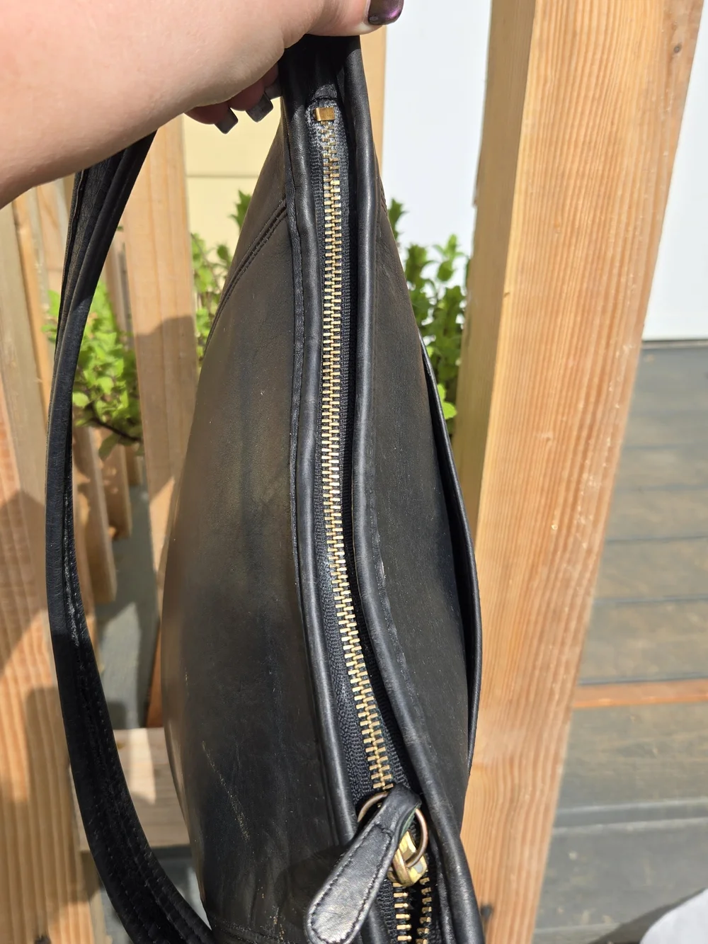 Vintage Coach Black Leather Shoulder Bag - Picture 8 of 12